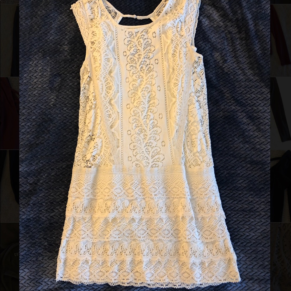 White lace dress